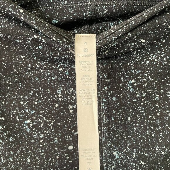 Lululemon Lead The Pack Crop 23" Running Leggings Mineralize Multi Black/White 4 - Picture 9 of 9